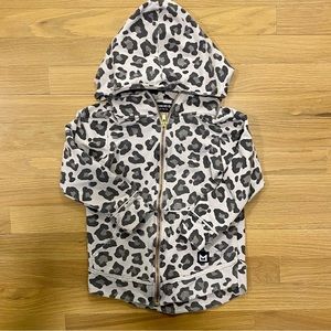 Minikid Leopard Zip Sweatshirt